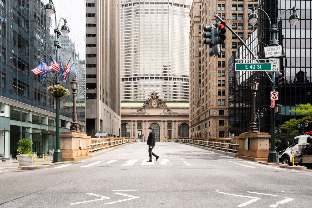 Manhattan street facing Grand Central Terminal