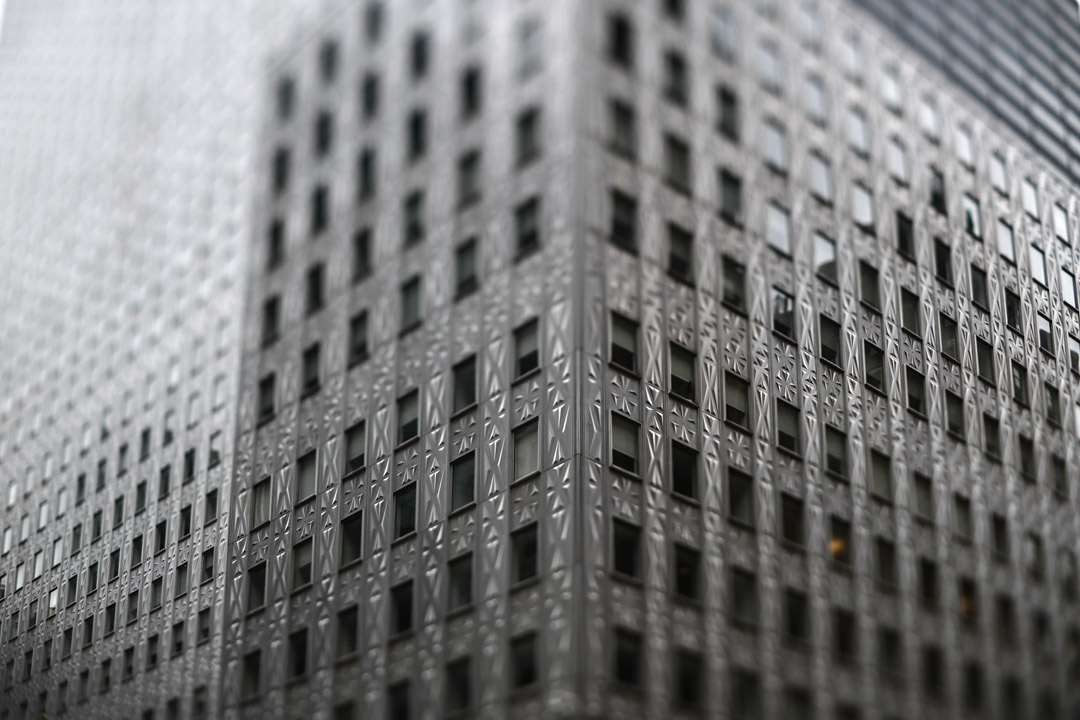 A study of windows on a Manhattan building